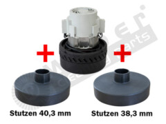 Saugmotor 24 V / 500 W BP S2 mit Kunststoffstutzen 1