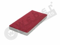 Melamin W-Pad 18 kg/m³ weiß/rot 5